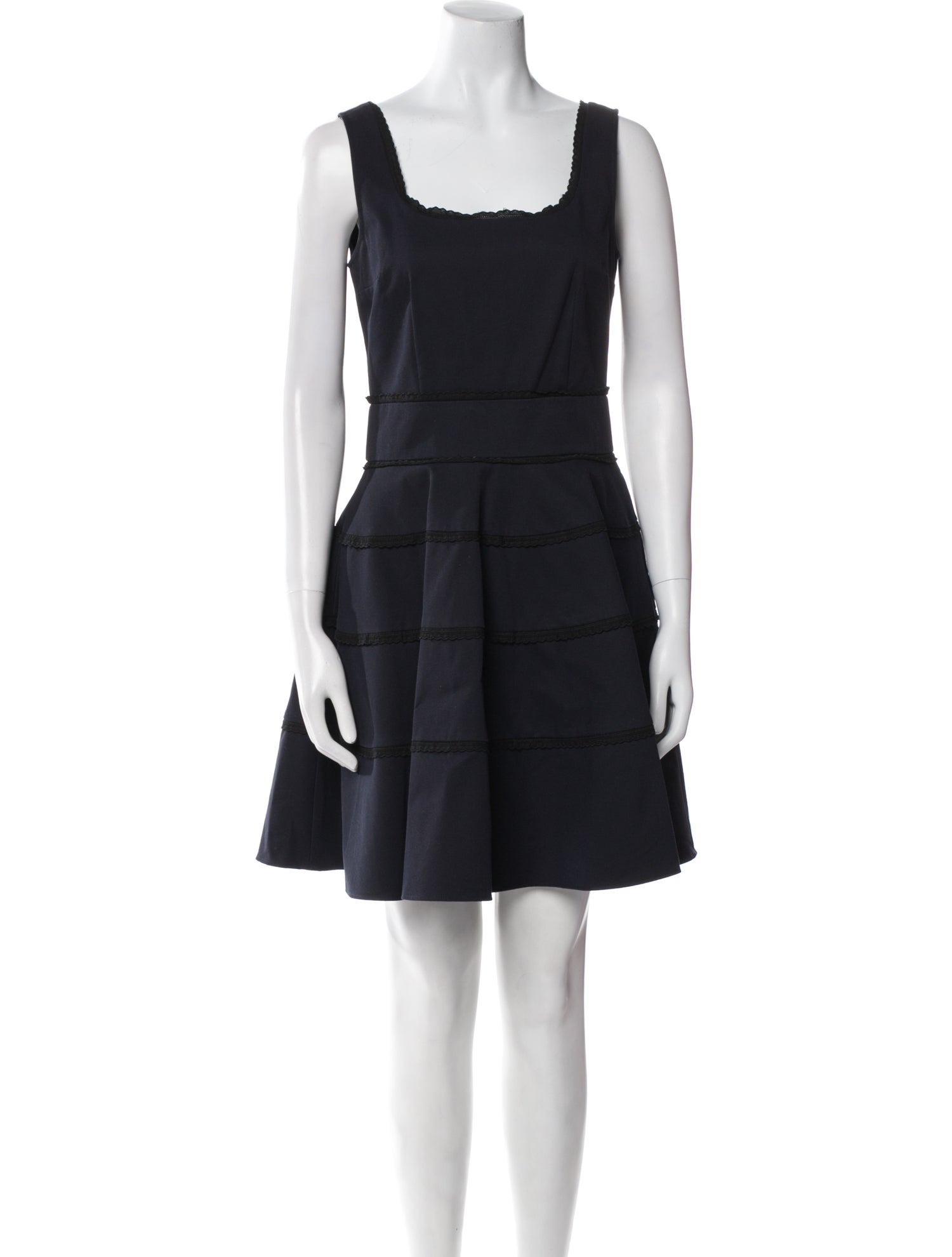 Valentino Square Neckline Mini Dress