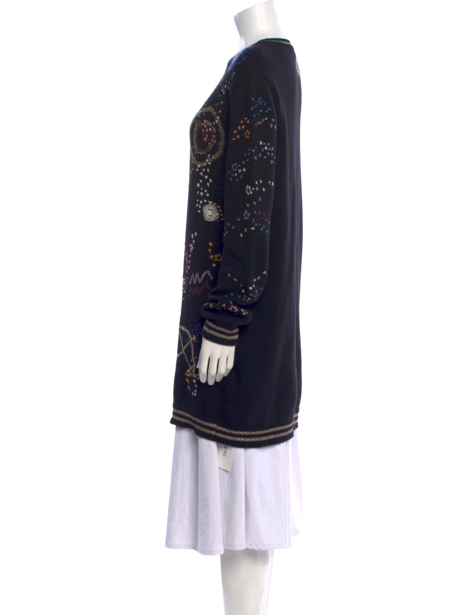 Valentino Virgin Wool Printed Sweater