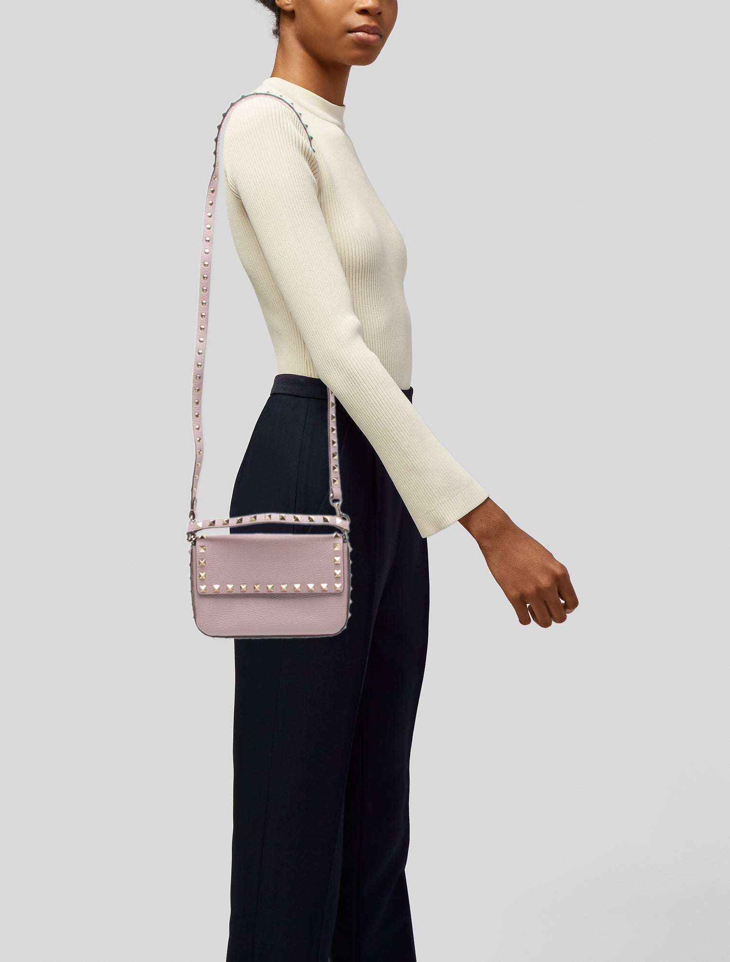 Valentino Rockstud Top Handle Bag