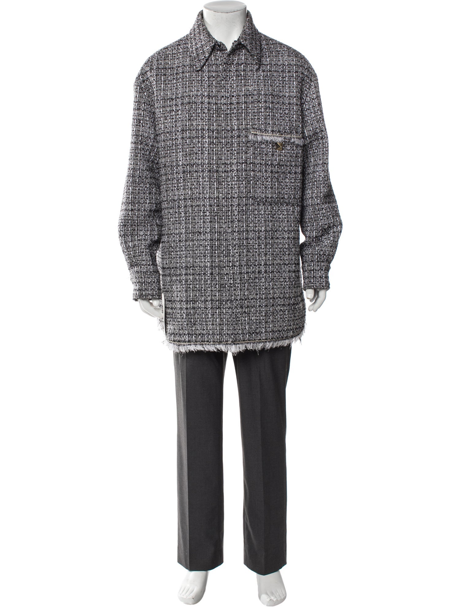 Valentino Tweed Pattern Jacket