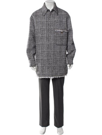Valentino Tweed Pattern Jacket