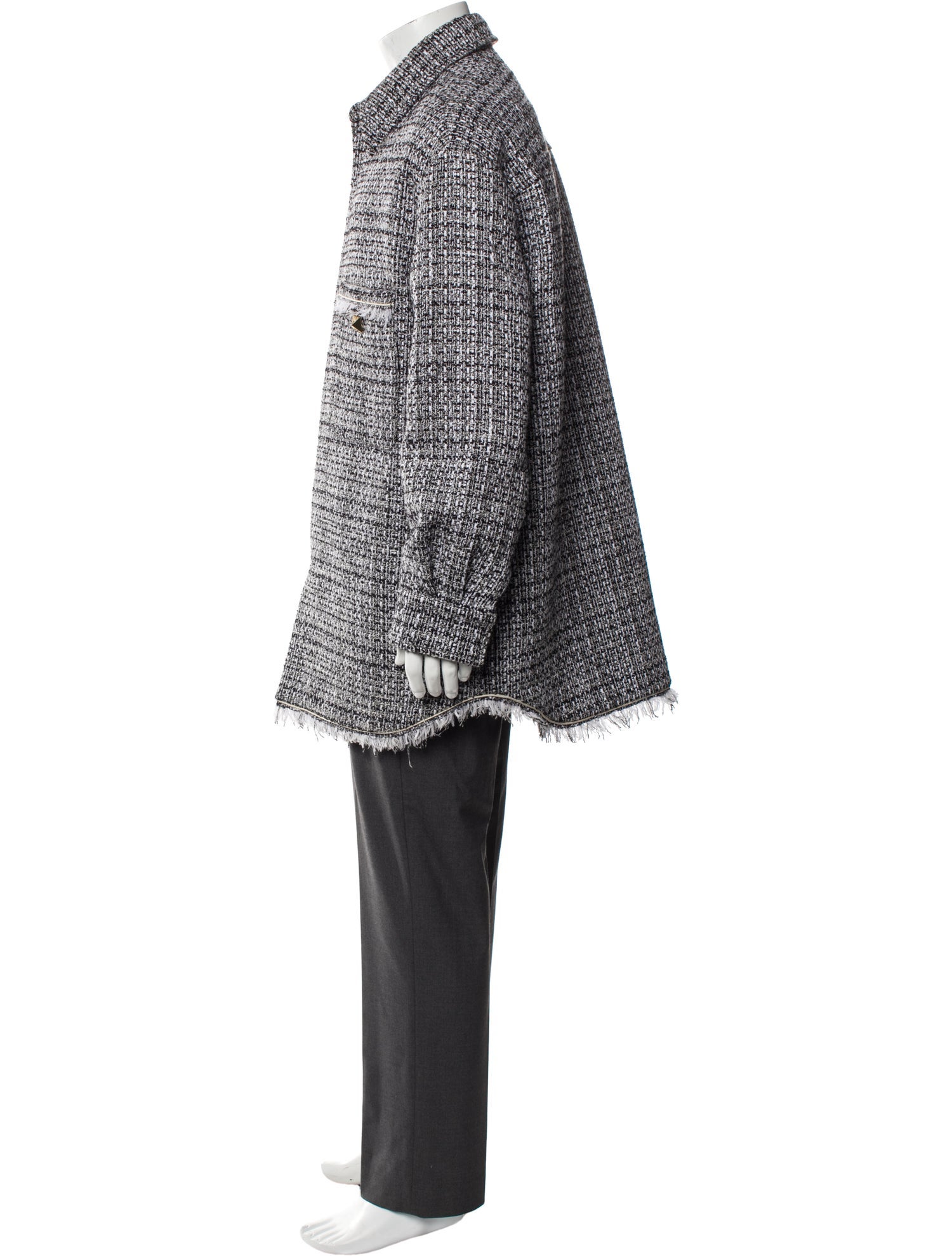 Valentino Tweed Pattern Jacket