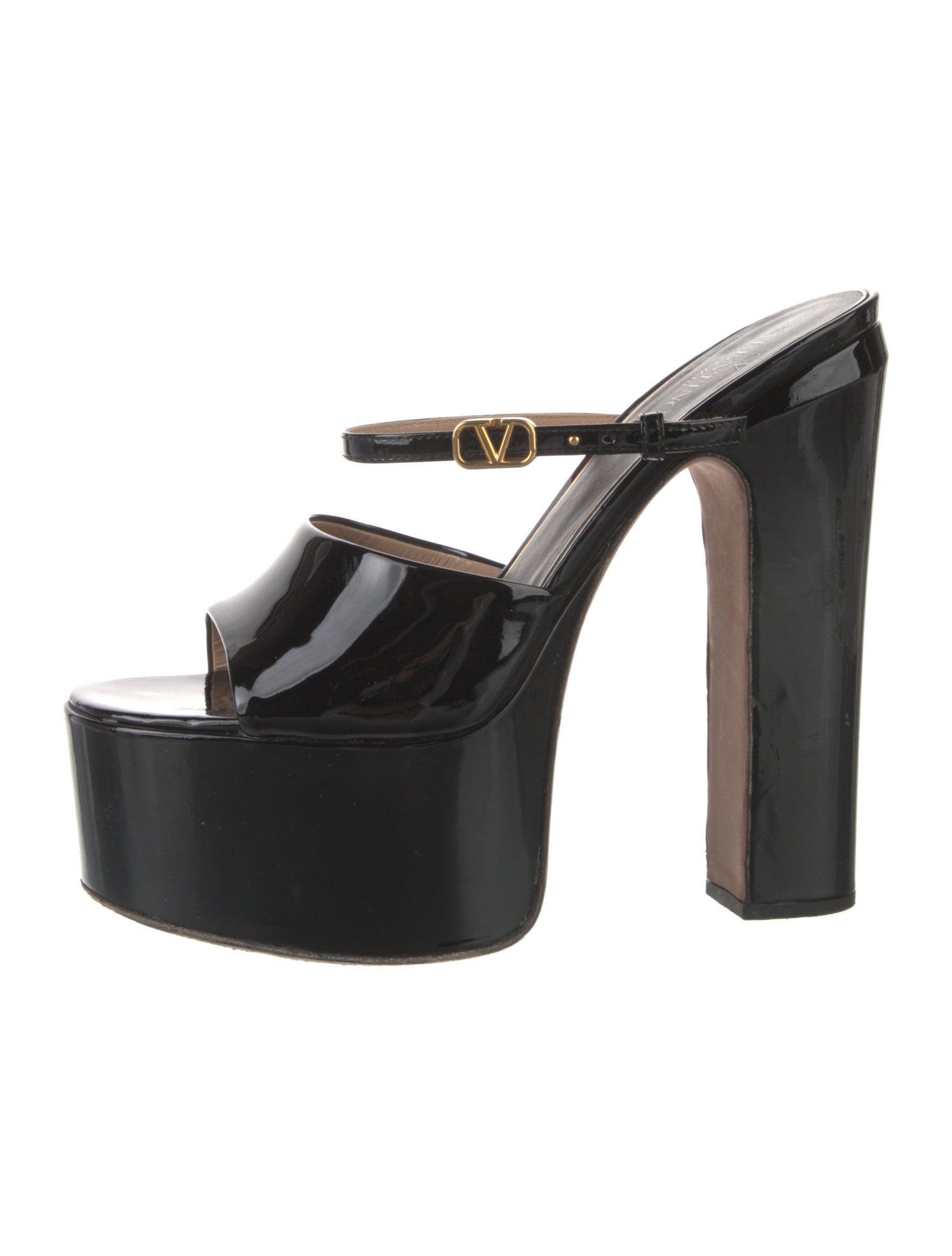 Valentino Patent Leather Mules