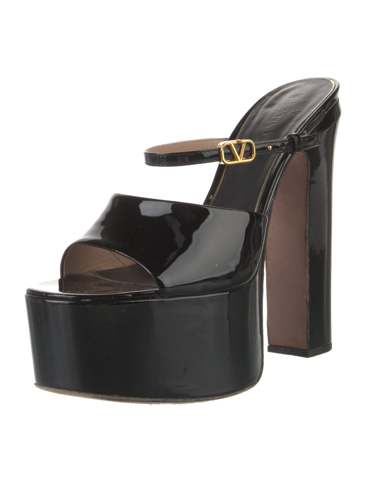 Valentino Patent Leather Mules