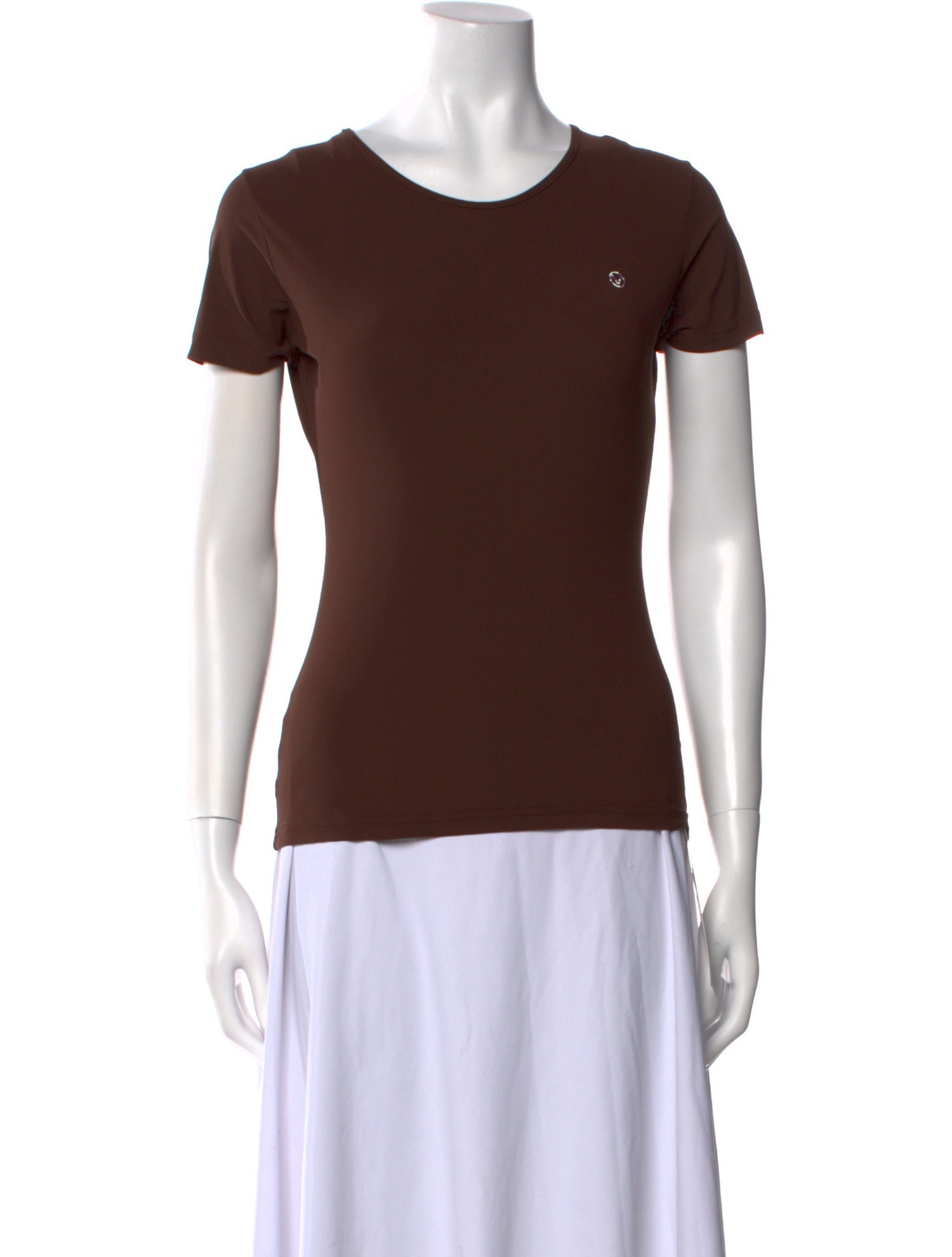 Valentino Scoop Neck Short Sleeve T-Shirt