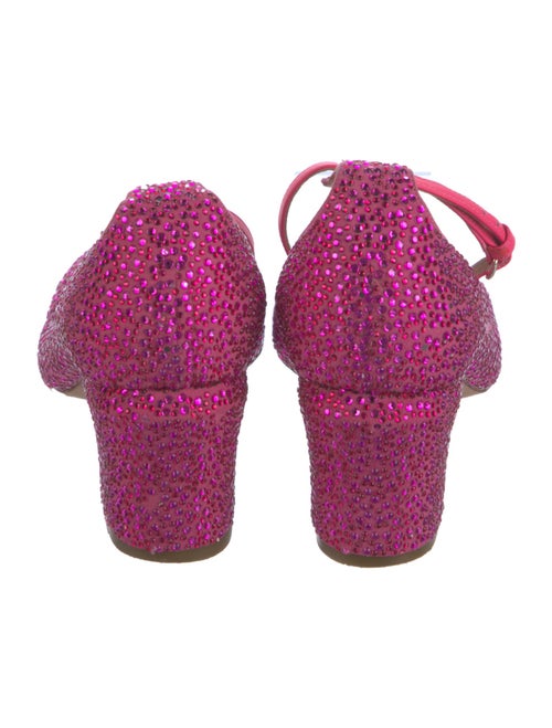 Valentino Leather Crystal Embellishments Pumps