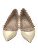 Valentino Rockstud Accents Patent Leather Ballet Flats