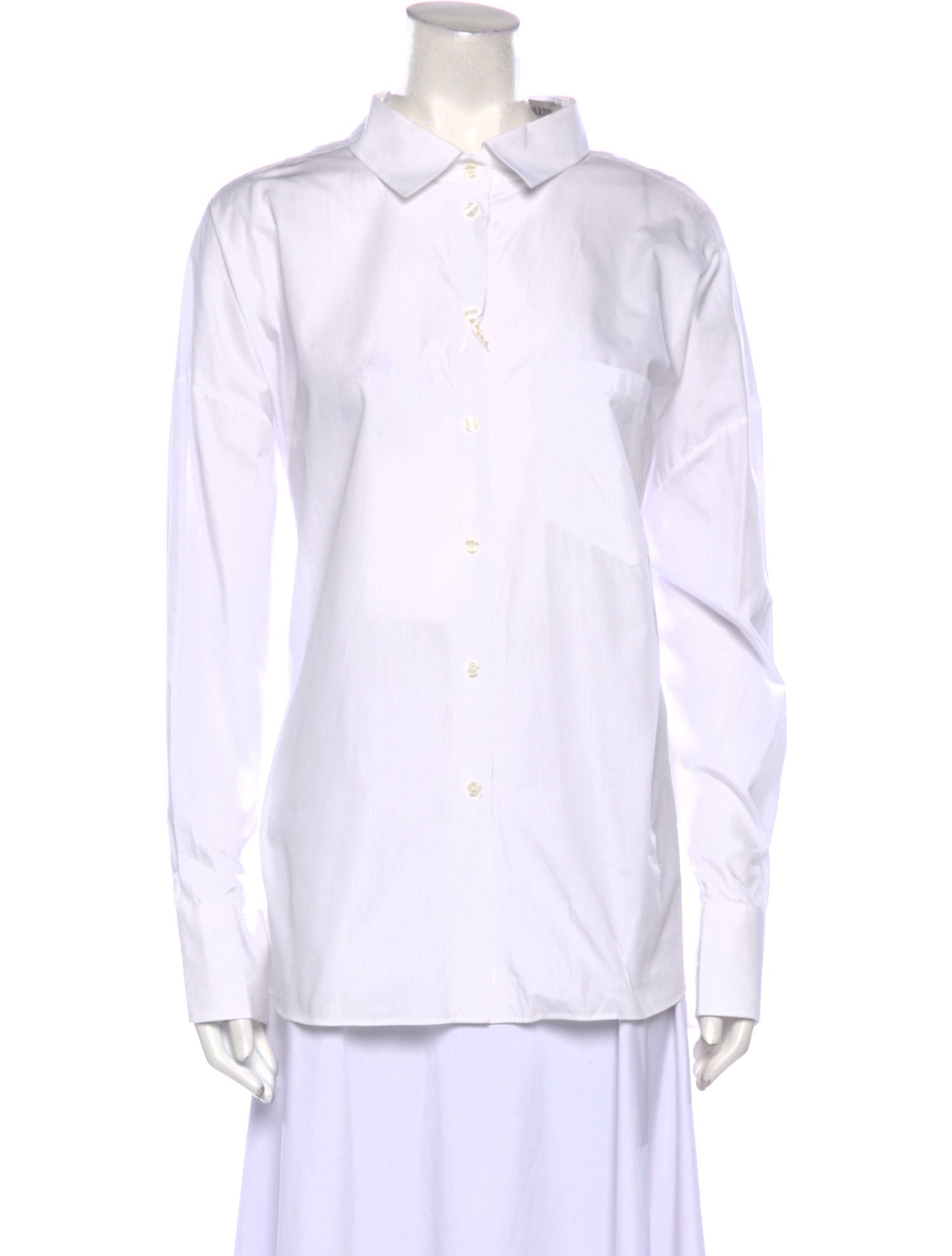 Valentino Long Sleeve Button-Up Top w/ Tags