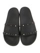 Valentino Rockstud Accents Rubber Slides