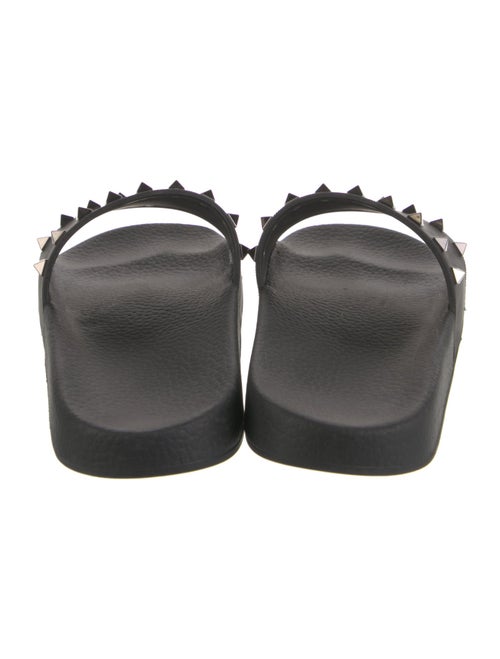 Valentino Rockstud Accents Rubber Slides