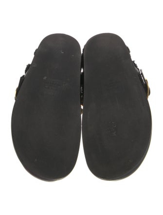 Valentino Rockstud Accents Leather Mules