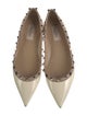 Valentino Rockstud Accents Patent Leather Ballet Flats