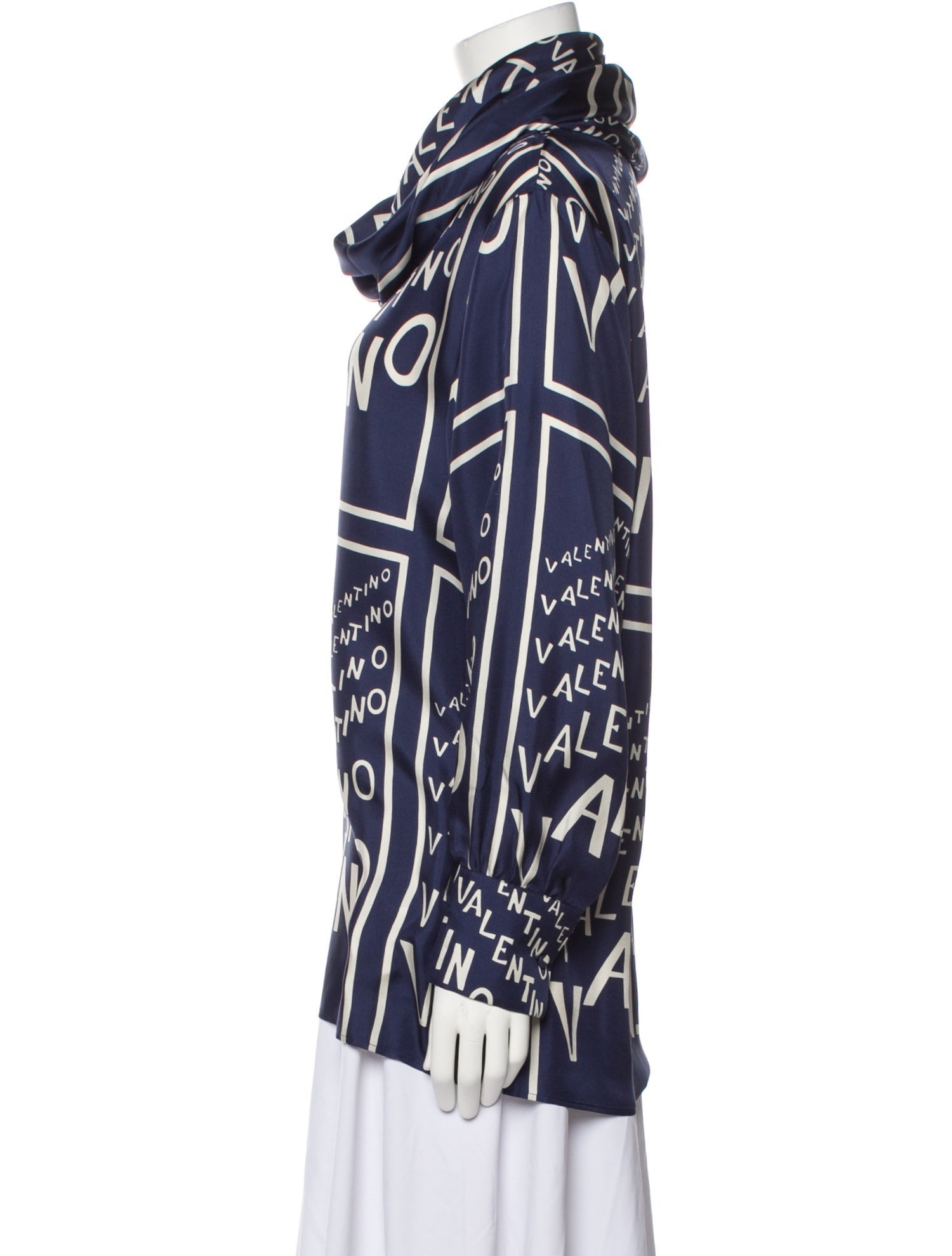 Valentino Silk Printed Sweatshirt