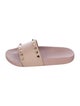 Valentino Rockstud Accents Rubber Slides