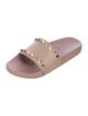 Valentino Rockstud Accents Rubber Slides