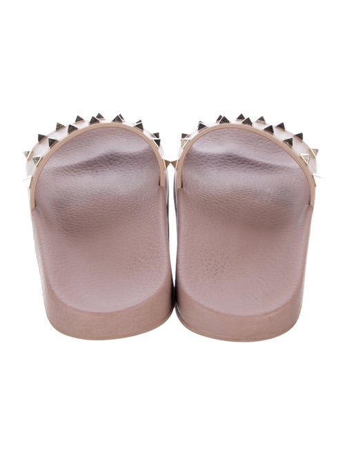 Valentino Rockstud Accents Rubber Slides
