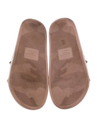 Valentino Rockstud Accents Rubber Slides