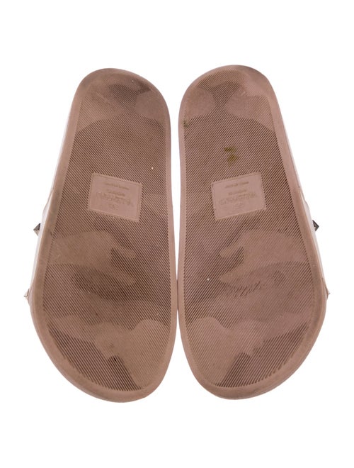 Valentino Rockstud Accents Rubber Slides