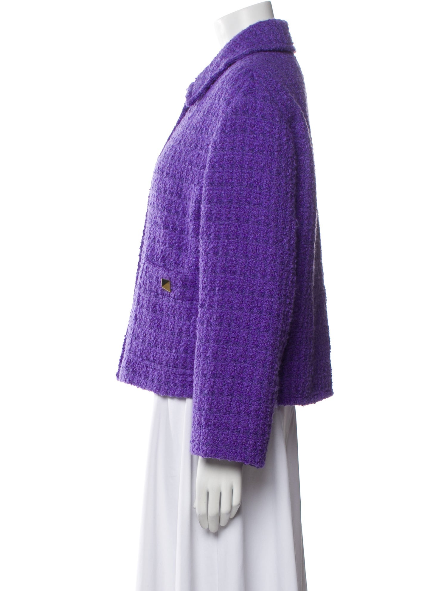 Valentino Tweed Pattern Blazer