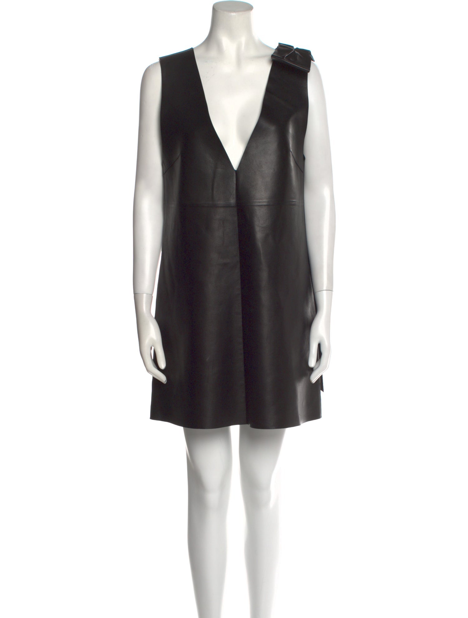 Valentino Leather Mini Dress