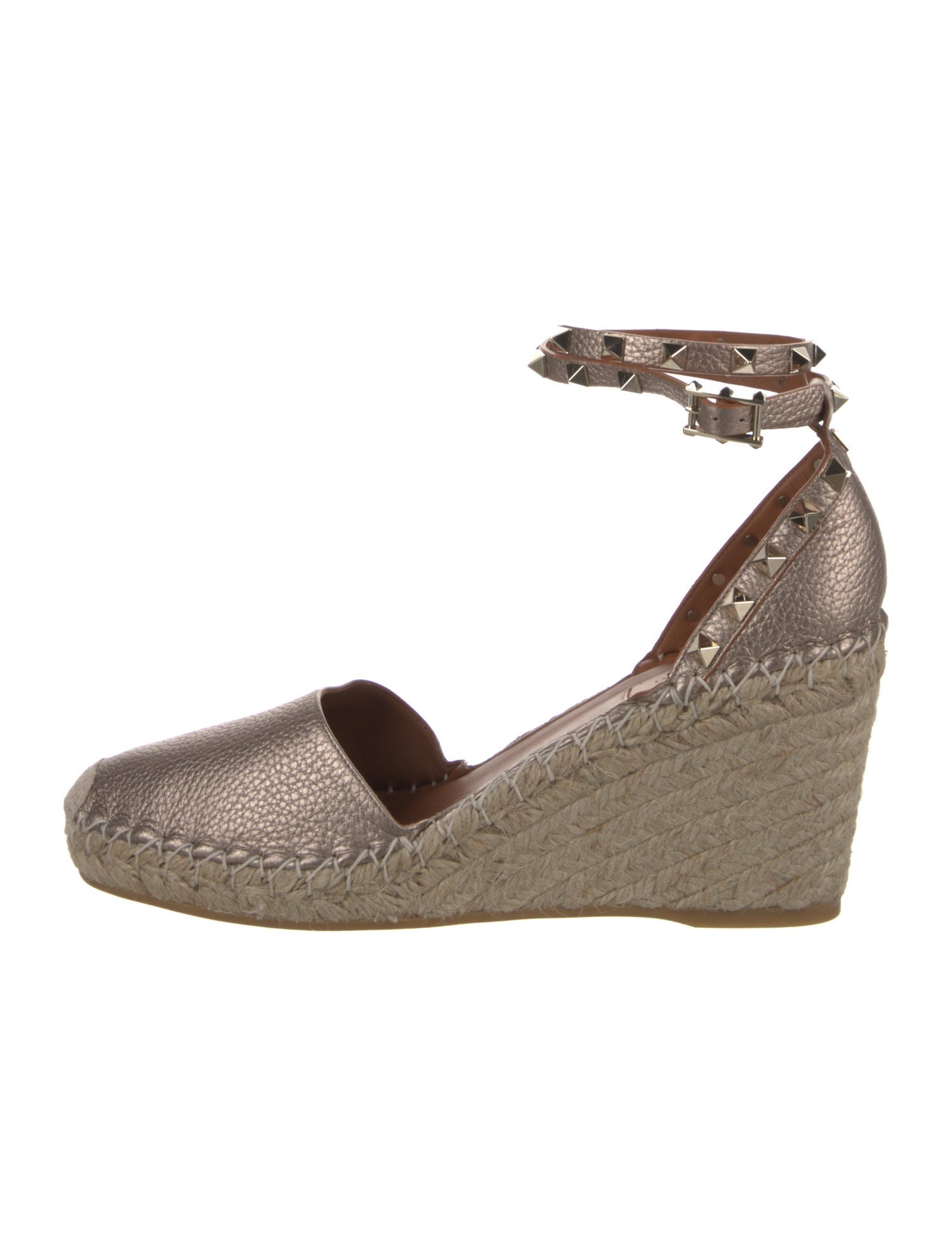 Valentino Rockstud Accents Leather D'Orsay Pumps