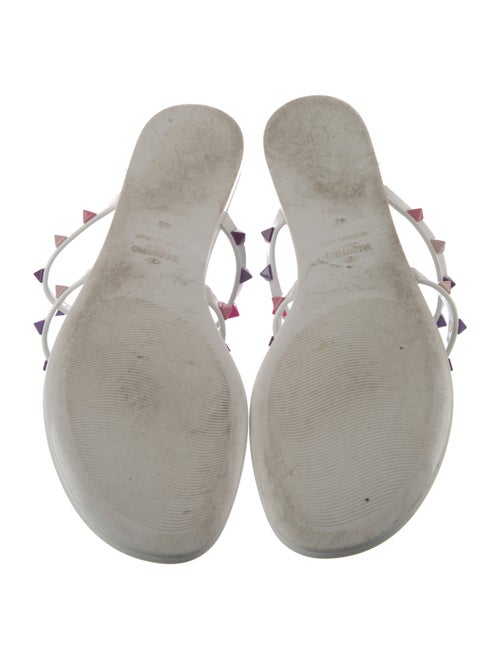 Valentino Rockstud Accents Rubber Slides