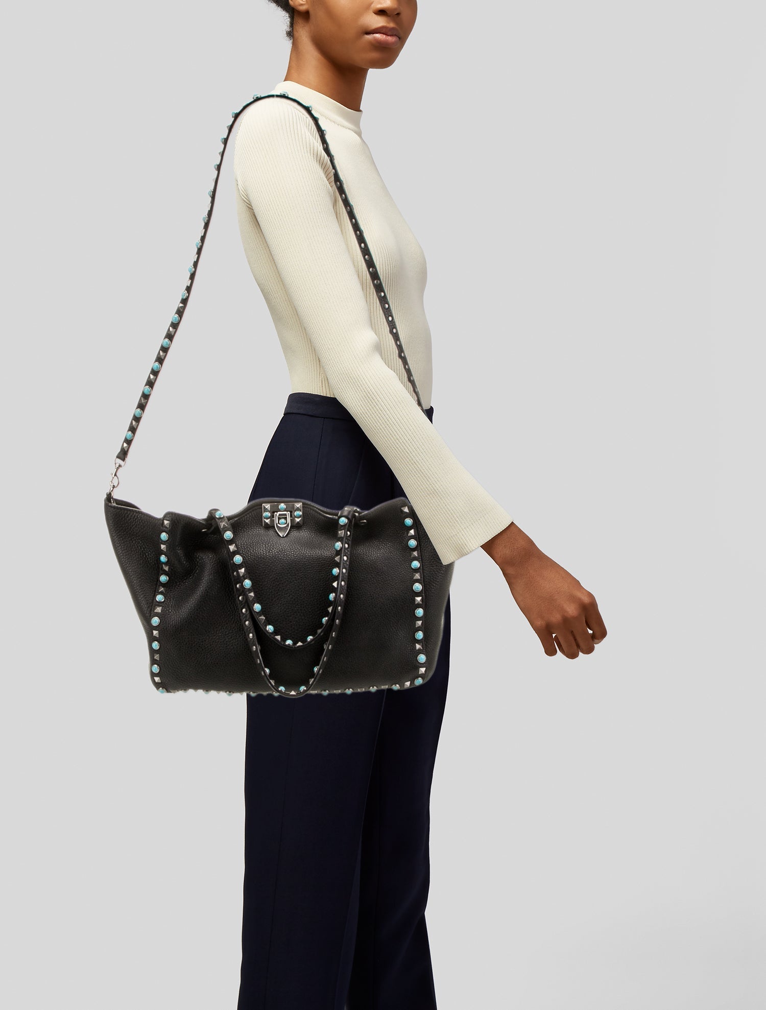 Valentino Rockstud Tote Medium