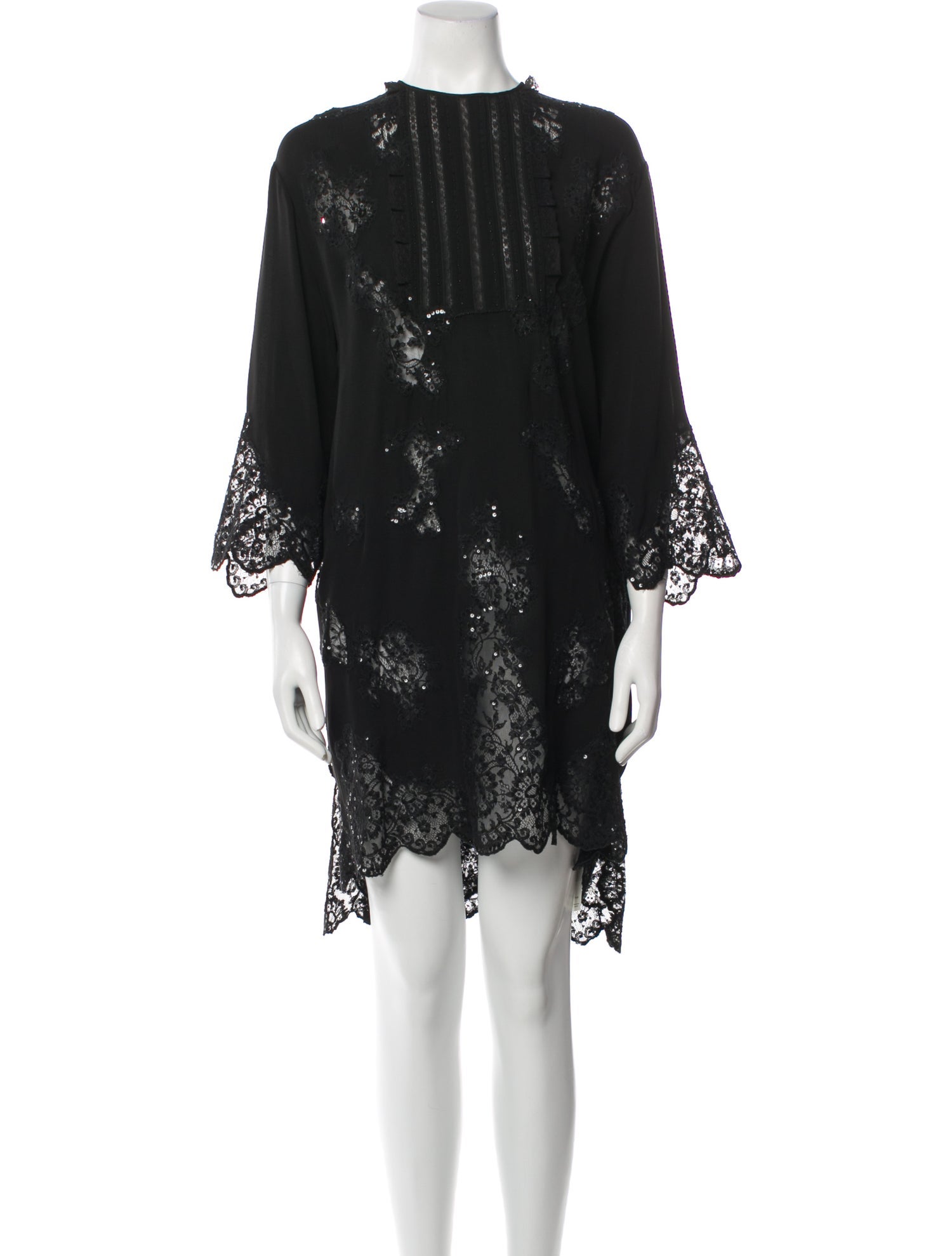 Valentino Lace Pattern Knee-Length Dress
