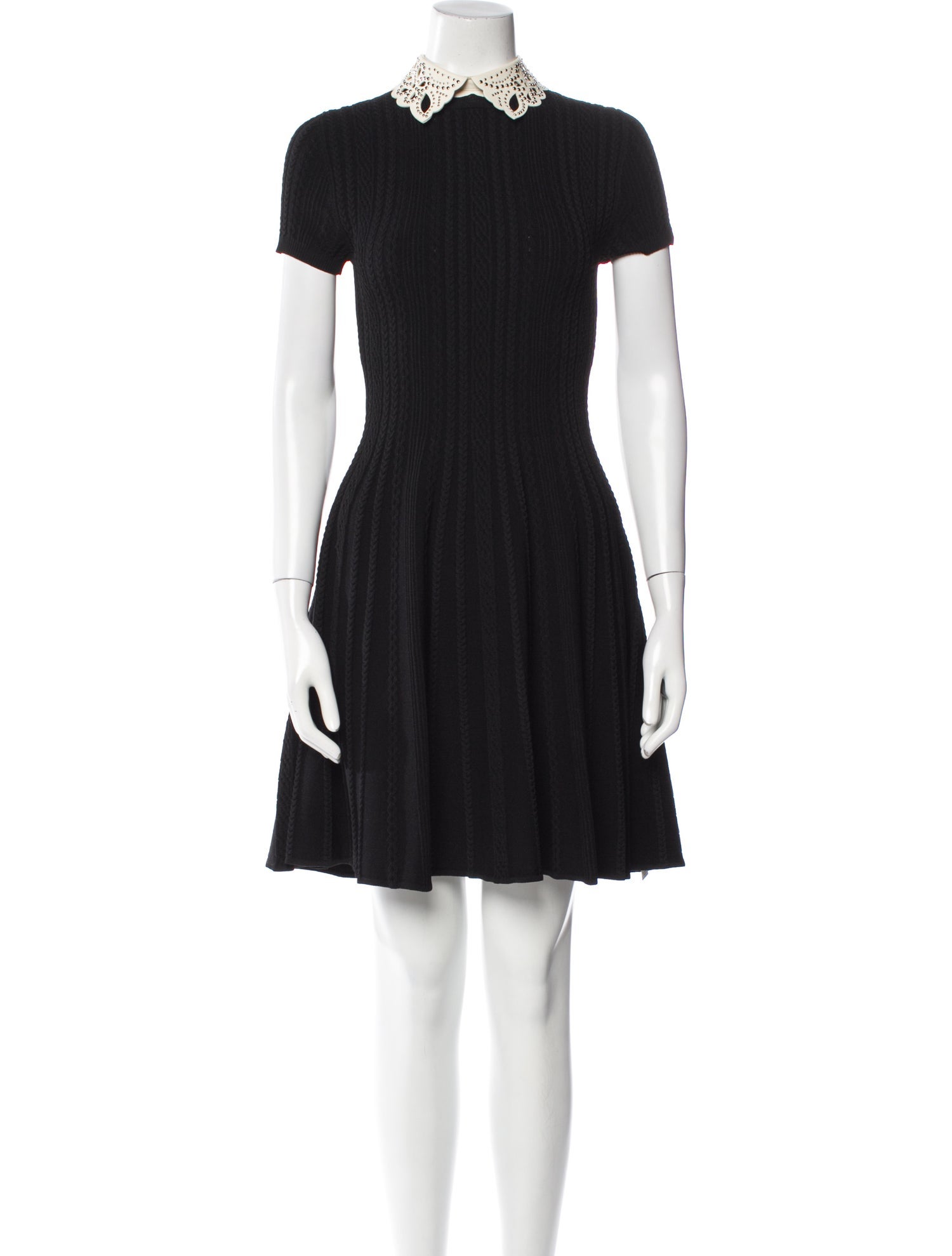 Valentino Mock Neck Mini Dress