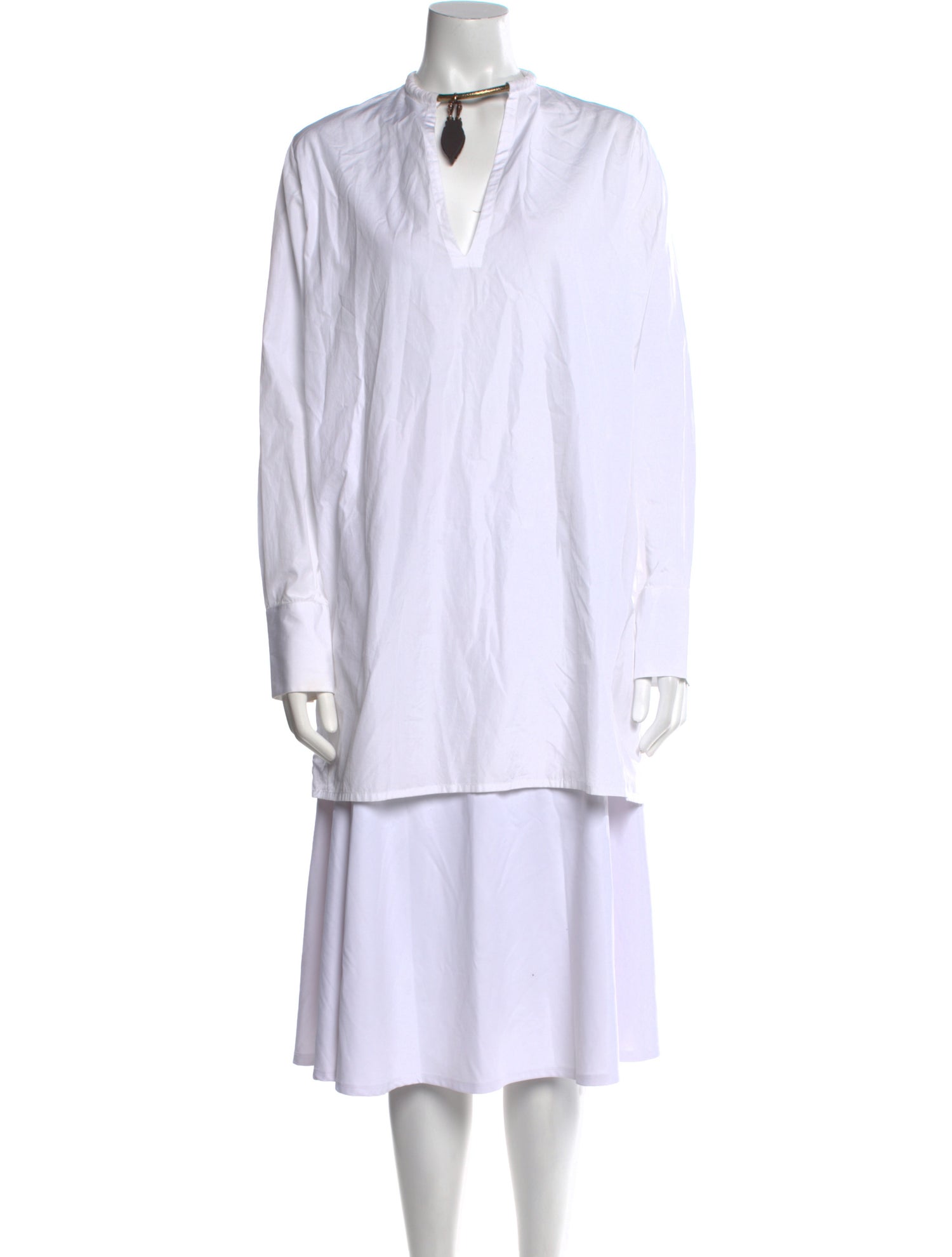 Valentino Mock Neck Long Sleeve Tunic