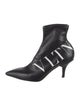 Valentino Leather Graphic Print Boots