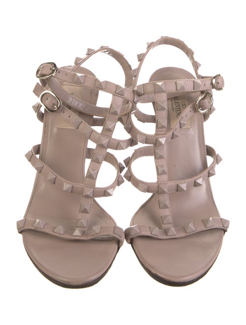 Valentino Rockstud Accents Leather Sandals