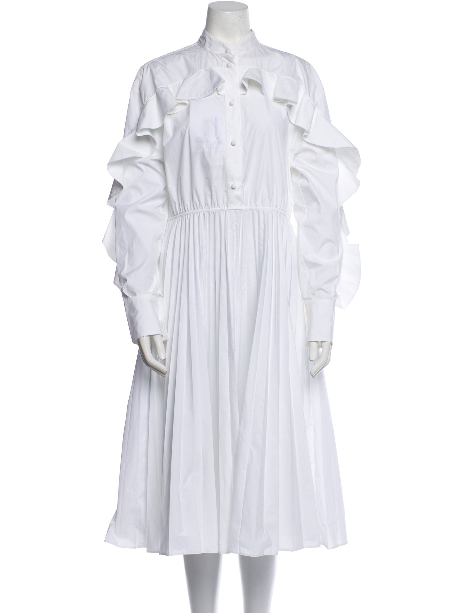 Valentino Mock Neck Midi Length Dress