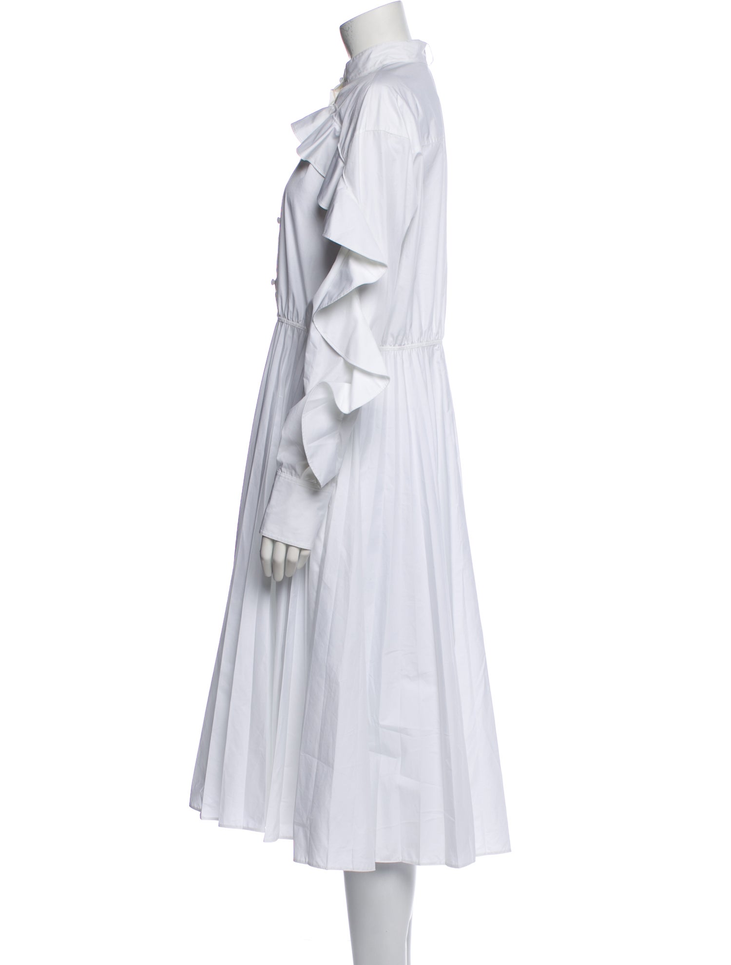 Valentino Mock Neck Midi Length Dress