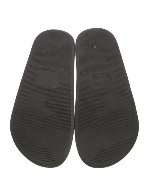 Valentino Rockstud Accents Rubber Slides