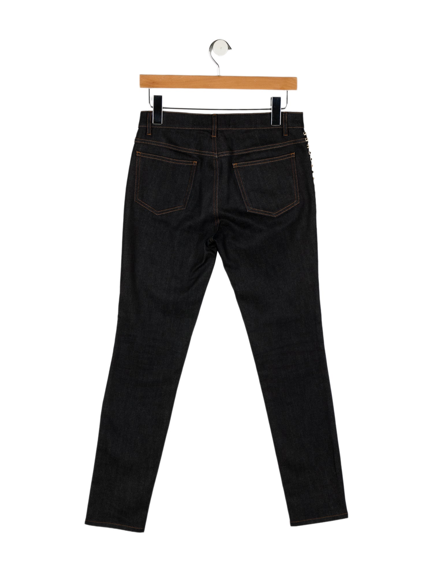 Valentino Mid-Rise Skinny Leg Jeans