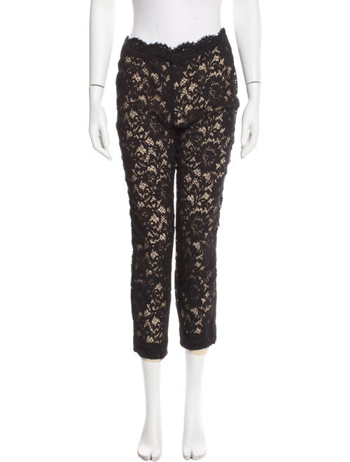 Valentino Lace Pattern Straight Leg Pants