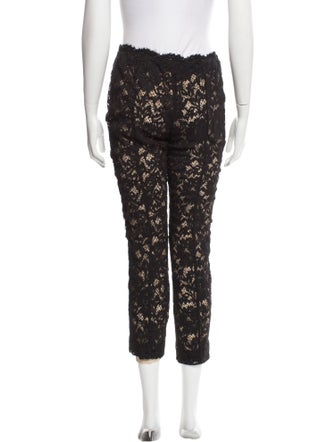 Valentino Lace Pattern Straight Leg Pants