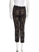 Valentino Lace Pattern Straight Leg Pants