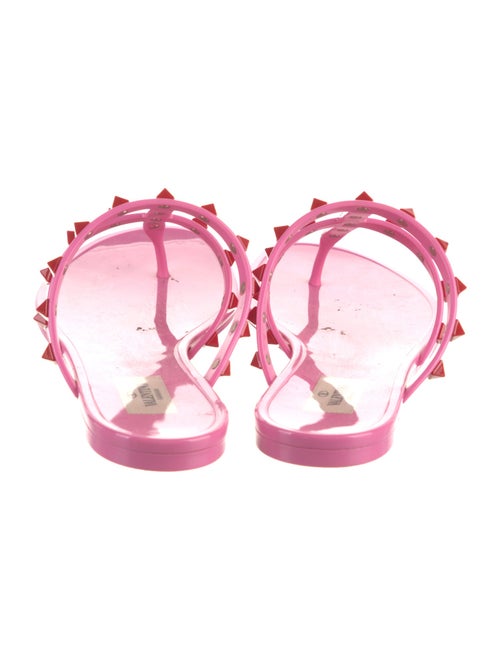 Valentino Rockstud Accents Rubber Slides