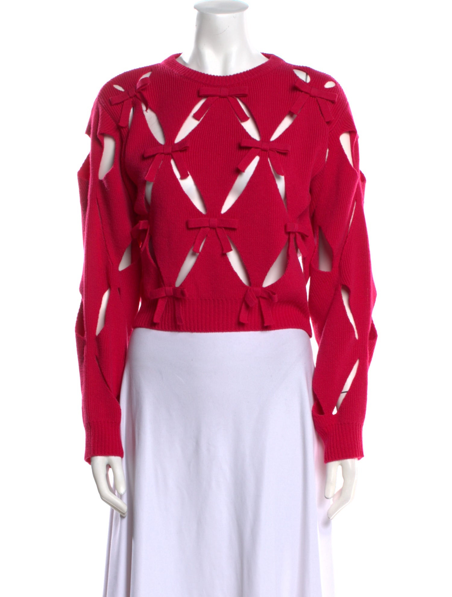 Valentino Virgin Wool Crew Neck Sweater