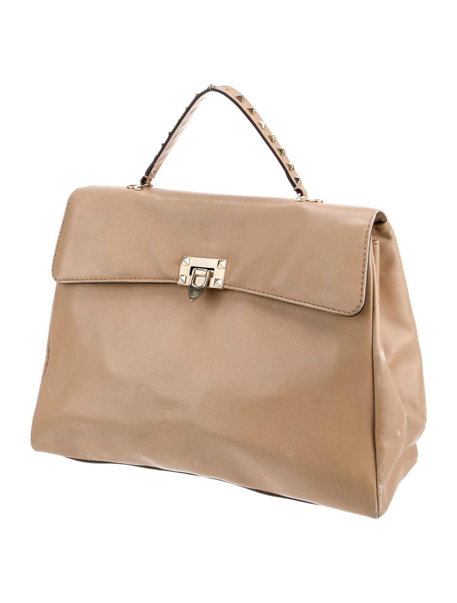 Valentino Rockstud Top Handle Bag