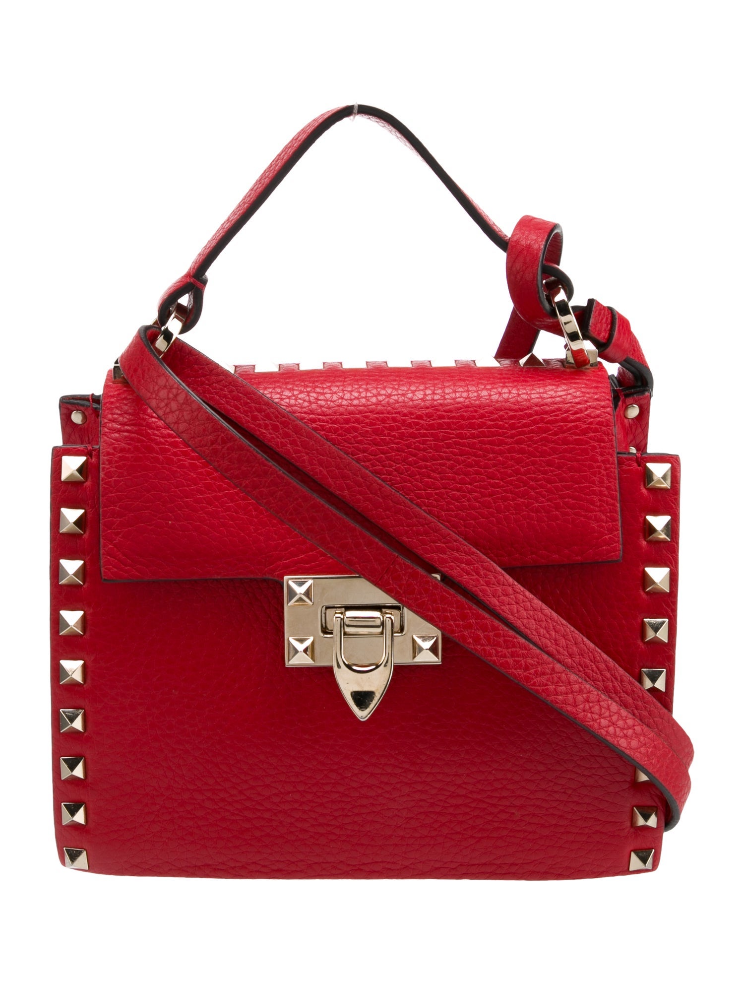 Valentino Rockstud Top Handle Bag