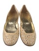 Valentino Canvas Crystal Embellishments D'Orsay Flats