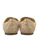 Valentino Canvas Crystal Embellishments D'Orsay Flats