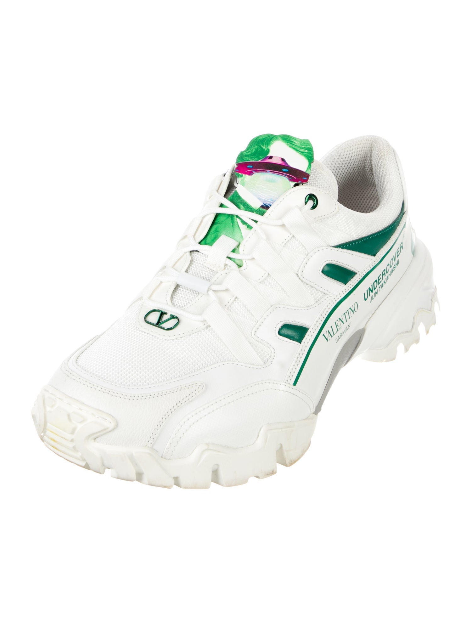 Valentino x Undercover Mesh Printed Athletic Sneakers