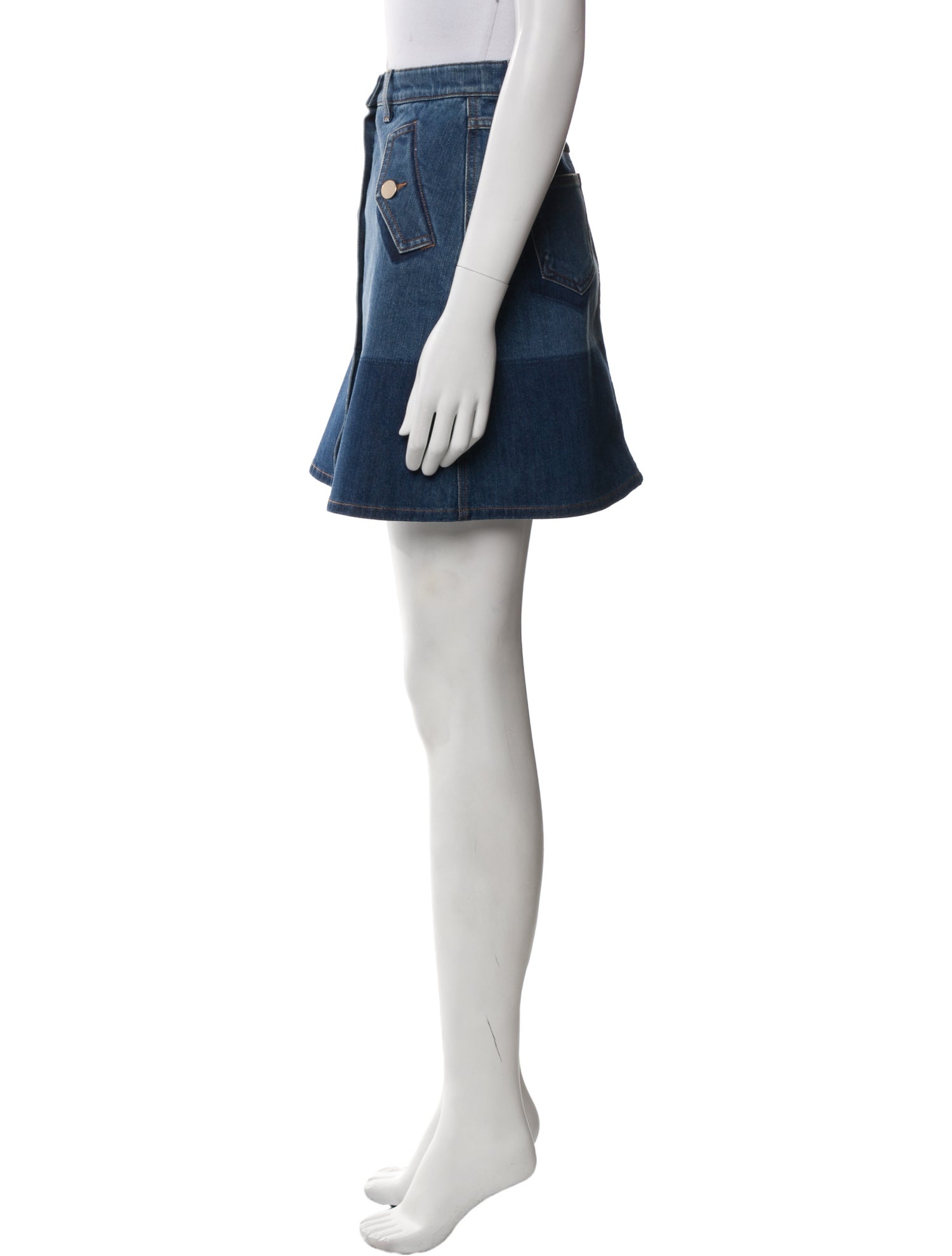 Valentino Beaded Accents Mini Skirt