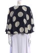 Valentino Silk Polka Dot Print Blouse