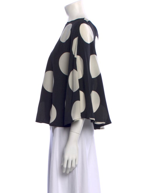 Valentino Silk Polka Dot Print Blouse
