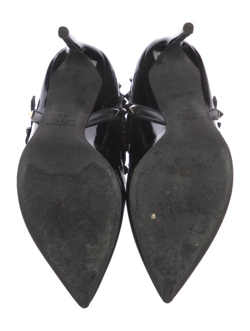 Valentino Rockstud Accents Patent Leather Boots